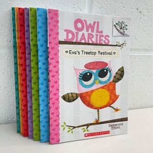 Scholastic Owl Diaries Collection with Colorful Covers